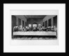 The Last Supper. an engraving of Leonardo da Vinci's famous painting. at S. Maria delle Grazie, Mila by Anonymous