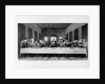 The Last Supper. an engraving of Leonardo da Vinci's famous painting. at S. Maria delle Grazie, Mila by Anonymous