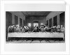 The Last Supper. an engraving of Leonardo da Vinci's famous painting. at S. Maria delle Grazie, Mila by Anonymous