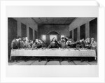 The Last Supper. an engraving of Leonardo da Vinci's famous painting. at S. Maria delle Grazie, Mila by Anonymous