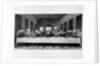 The Last Supper. an engraving of Leonardo da Vinci's famous painting. at S. Maria delle Grazie, Mila by Anonymous