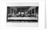 The Last Supper. an engraving of Leonardo da Vinci's famous painting. at S. Maria delle Grazie, Mila by Anonymous