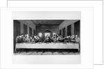 The Last Supper. an engraving of Leonardo da Vinci's famous painting. at S. Maria delle Grazie, Mila by Anonymous