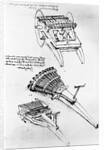 Drawings of Multi-barreled Guns by Leonardo da Vinci