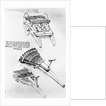 Drawings of Multi-barreled Guns by Leonardo da Vinci