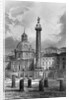 Trajan's column. Rome. Undated engraving by Anonymous