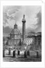 Trajan's column. Rome. Undated engraving by Anonymous