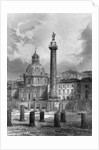 Trajan's column. Rome. Undated engraving by Anonymous