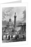 Trajan's column. Rome. Undated engraving by Anonymous
