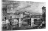Florence, Italy: The Ponte Vecchio. Undated by J.M.W. Turner. R.A. from a finished sketch by James Iiakewill. Engraved by S. Rawle