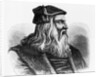 Etching of Leonardo da Vinci by Anonymous