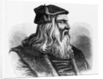 Etching of Leonardo da Vinci by Anonymous