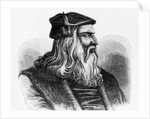 Etching of Leonardo da Vinci by Anonymous