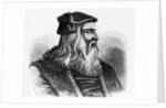 Etching of Leonardo da Vinci by Anonymous