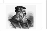 Etching of Leonardo da Vinci by Anonymous