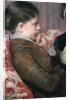 Detail Showing Profile of Woman from A Cup of Tea by Mary Cassatt
