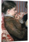 Detail Showing Profile of Woman from A Cup of Tea by Mary Cassatt