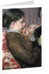 Detail Showing Profile of Woman from A Cup of Tea by Mary Cassatt