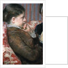 Detail Showing Profile of Woman from A Cup of Tea by Mary Cassatt