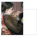 Detail Showing Profile of Woman from A Cup of Tea by Mary Cassatt