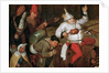 Detail of Combat Between Carnival and Lent by Workshop of Bruegel the Elder