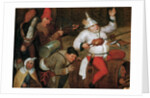 Detail of Combat Between Carnival and Lent by Workshop of Bruegel the Elder