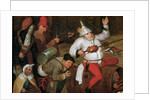 Detail of Combat Between Carnival and Lent by Workshop of Bruegel the Elder