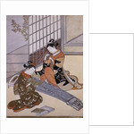 Playing the Koto by Suzuki Harunobu