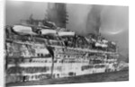 Gutted Hull Of Oceanliner, Qn. Elizabeth by Anonymous