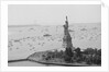 Long Line Of Ships Sails Past Statue by Anonymous