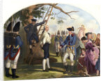 Nathan Hale Led to His Execution Illustration by Corbis