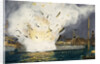 Illustration of Explosion of the USS Maine in Havana Harbor by Anonymous