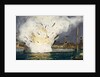 Illustration of Explosion of the USS Maine in Havana Harbor by Anonymous