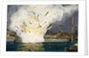 Illustration of Explosion of the USS Maine in Havana Harbor by Anonymous