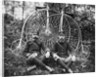 Early Bicyclists Taking a Break by Highwheelers