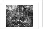 Early Bicyclists Taking a Break by Highwheelers