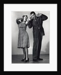 Woman and Man With Hands Over Ears by Anonymous
