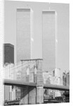 Brooklyn Bridge and World Trade Center Towers by Anonymous