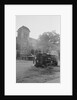 Bombed Car in Front of Church by Anonymous