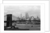 Manhattan Skyline And Brooklyn Bridge by Anonymous