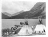 Teepee,Indians On Shore Of Lake by Anonymous