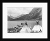 Teepee,Indians On Shore Of Lake by Anonymous