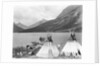 Teepee,Indians On Shore Of Lake by Anonymous