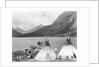 Teepee,Indians On Shore Of Lake by Anonymous
