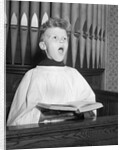 Young Choirboy Singing by Anonymous