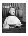 Young Choirboy Singing by Anonymous