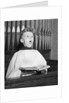 Young Choirboy Singing by Anonymous