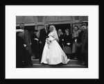 Bride And Groom Leaving Church by Anonymous