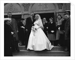 Bride And Groom Leaving Church by Anonymous