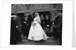 Bride And Groom Leaving Church by Anonymous